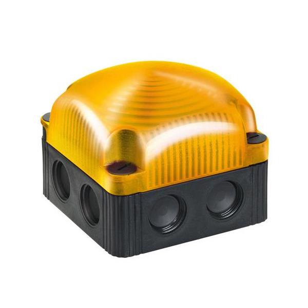 853.310.55 Werma  LED Beacon 853  24vDC 2:AMBER (YELLOW) Double Flash IP66/67 Base Mount